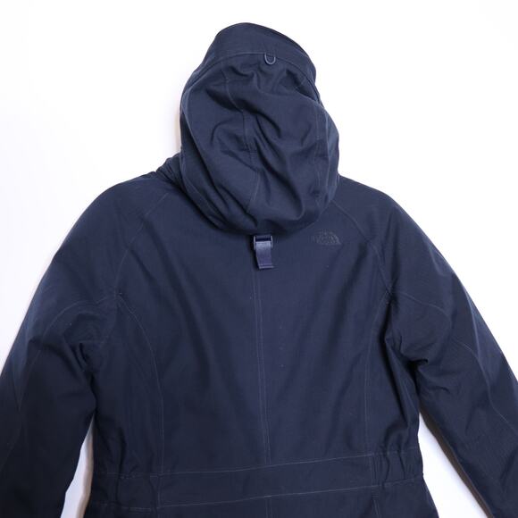 THE NORTH FACE Arctic 2 Down Parka Summit Navy Hooded Zippered Women's M - Picture 6 of 16